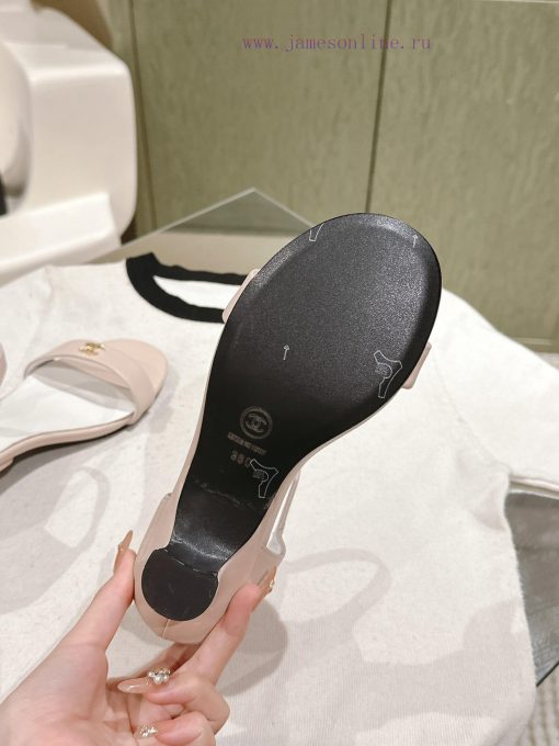 | ²⁰²4 𝐬𝐬  🤍🤎𝐂𝐡 * 𝐧𝐞𝐥 Chanel Hot selling Genuine Silk One Belt SandalsThe upper of the shl0nyy76t - Image 7