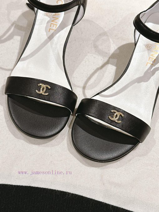 | ²⁰²4 𝐬𝐬  🤍🤎𝐂𝐡 * 𝐧𝐞𝐥 Chanel Hot selling Genuine Silk One Belt SandalsThe upper of the sh36mm811z - Image 5