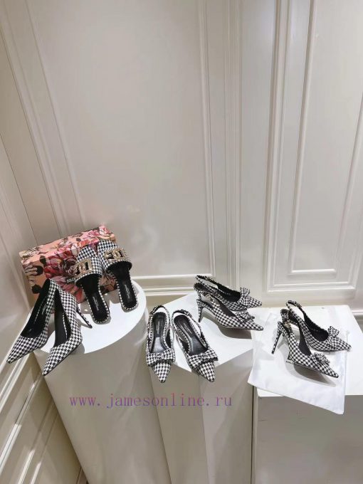 35-42 size genuine leather outsole, small square toe houndstooth fabric, single shoe sheepskjdpxvkaq - Image 11