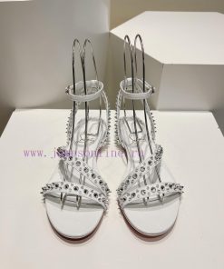Christian Louboutin CL diagonal strap rivet flat sandalsFull original one-to-one mold customfbdtuzi7