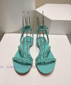 Christian Louboutin CL diagonal strap rivet flat sandalsFull original one-to-one mold customkl3o3eja