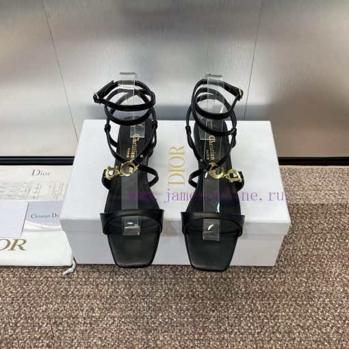 Dior DIOR 2024 Spring/Summer New High End Collection C'est Thick Heel Square Head Women's Shlmev5kz4 - Image 2