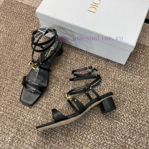 Dior DIOR 2024 Spring/Summer New High End Collection C'est Thick Heel Square Head Women's Shlmev5kz4 - Image 7