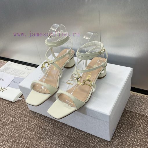 Dior DIOR 2024 Spring/Summer New High End Collection C'est Thick Heel Square Head Women's Sh3nrtcpsh - Image 3