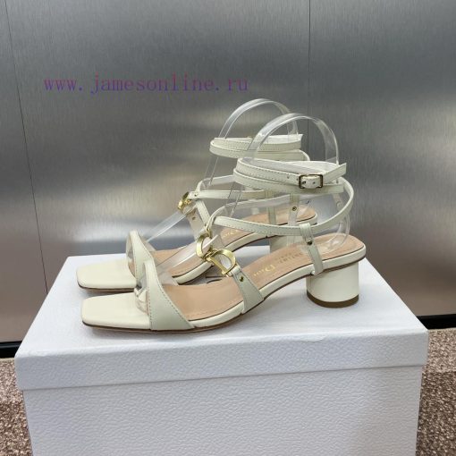 Dior DIOR 2024 Spring/Summer New High End Collection C'est Thick Heel Square Head Women's Sh3nrtcpsh - Image 5