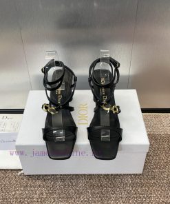 Dior DIOR 2024 Spring/Summer New High End Collection C'est Thick Heel Square Head Women's Shus25d7jz