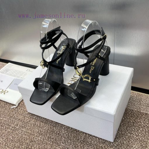 Dior DIOR 2024 Spring/Summer New High End Collection C'est Thick Heel Square Head Women's Shus25d7jz - Image 3