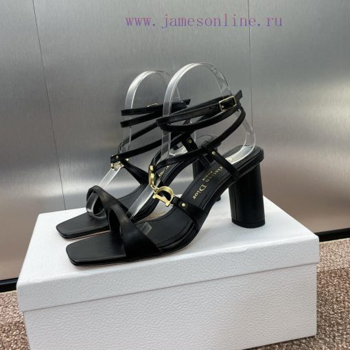 Dior DIOR 2024 Spring/Summer New High End Collection C'est Thick Heel Square Head Women's Shus25d7jz - Image 5
