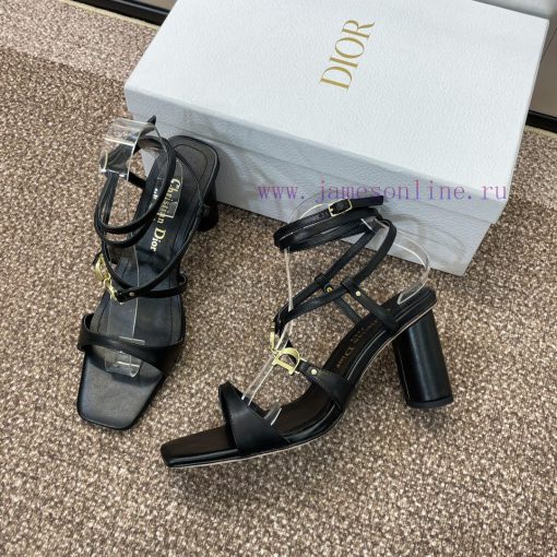 Dior DIOR 2024 Spring/Summer New High End Collection C'est Thick Heel Square Head Women's Shus25d7jz - Image 7