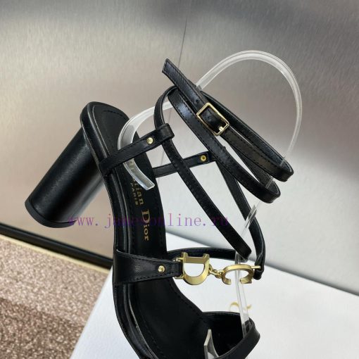 Dior DIOR 2024 Spring/Summer New High End Collection C'est Thick Heel Square Head Women's Shus25d7jz - Image 9