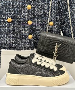 Full leather 360Dior/Dior CD Classic Thick soled Casual Shoes Sports ShoesThe short girl's f98szqk0z
