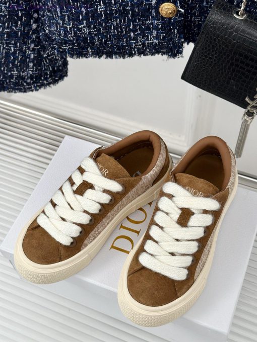 Full leather 360Dior/Dior CD Classic Thick soled Casual Shoes Sports ShoesThe short girl's fmfaabxjn - Image 3