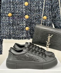 Full leather 360Dior/Dior CD Classic Thick soled Casual Shoes Sports ShoesThe short girl's fq4tsb1m6