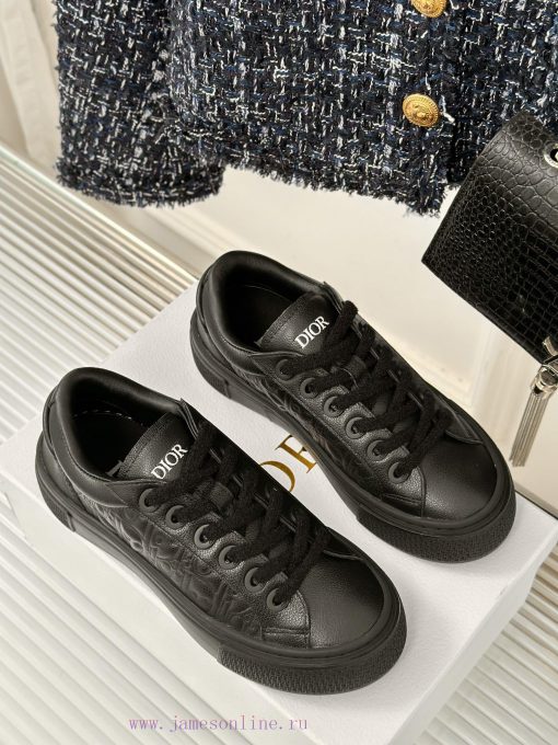 Full leather 360Dior/Dior CD Classic Thick soled Casual Shoes Sports ShoesThe short girl's fq4tsb1m6 - Image 4