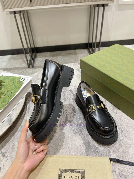 .gucc …i fw24 new arrival～G's classic thick soled height increasing loafers new productThe larsd8asv - Image 3