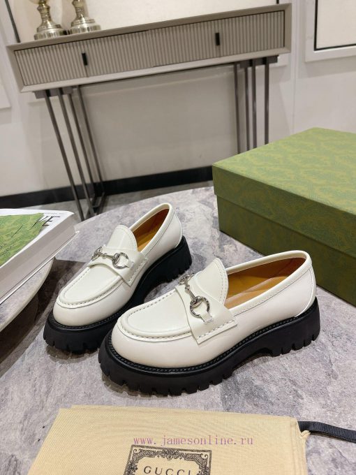 .gucc …i fw24 new arrival～G's classic thick soled height increasing loafers new productThe lcnub4ok8 - Image 5