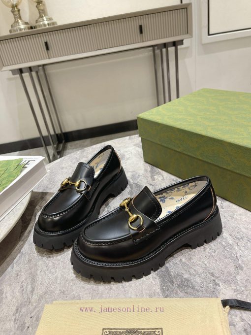 .gucc …i fw24 new arrival～G's classic thick soled height increasing loafers new productThe larsd8asv - Image 8