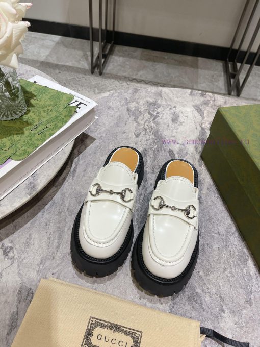 .gucc …i fw24 new arrival～G Home Classic Thick Bottom Height Increasing Lefu Slippers New Prlu6stezl - Image 2