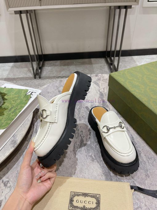 .gucc …i fw24 new arrival～G Home Classic Thick Bottom Height Increasing Lefu Slippers New Prlu6stezl - Image 4