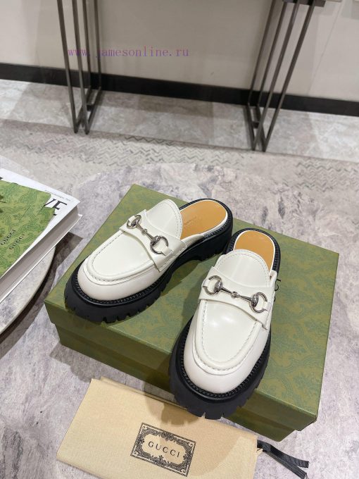 .gucc …i fw24 new arrival～G Home Classic Thick Bottom Height Increasing Lefu Slippers New Prlu6stezl - Image 7