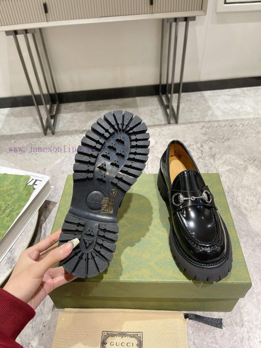 .gucc …i fw24 new arrival～G's classic thick soled height increasing loafers new productThe lm193c1b1 - Image 9