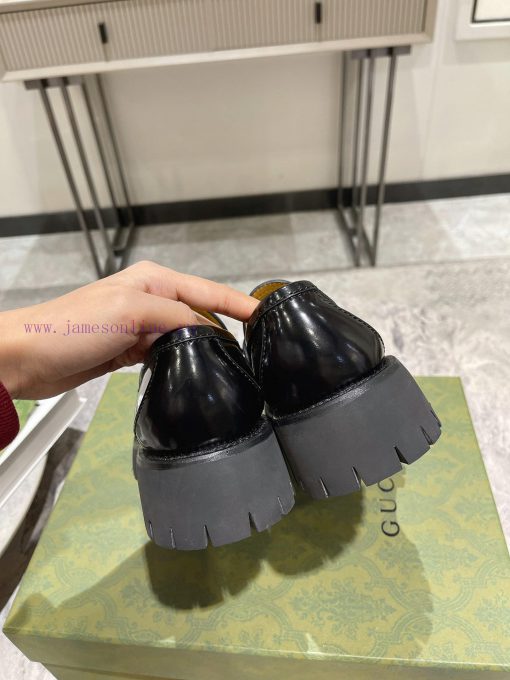 .gucc …i fw24 new arrival～G's classic thick soled height increasing loafers new productThe lm193c1b1 - Image 10