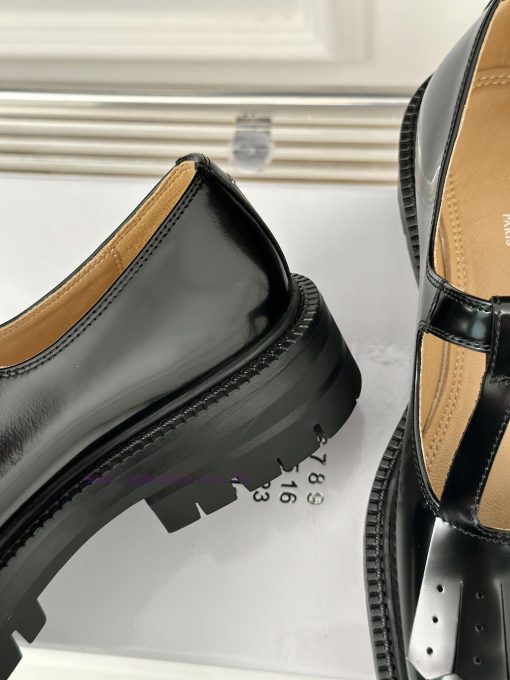 MaisonMargiela | MM6 MargielaVintage fringed Mary Jane shoes with split toe design~Pig trottna4rgrus - Image 7