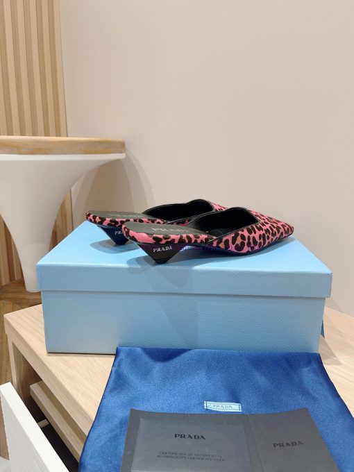 -24Fw Summer New Prada Square Head Leopard Pattern Muller Half SlippersThis leopard print M bdmmyon0 - Image 8