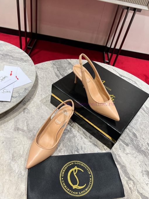 ∙ CL deduction with empty space ∙ ꫛꫀ w ︎ ️This high-heeled shoe is made of black calf leathextg3tc82 - Image 3
