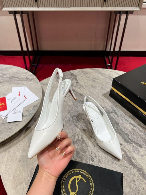 ∙ CL deduction with empty space ∙ ꫛꫀ w ︎ ️This high-heeled shoe is made of black calf leathepjir5qpg - Image 5