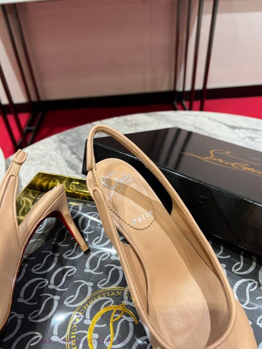 ∙ CL deduction with empty space ∙ ꫛꫀ w ︎ ️This high-heeled shoe is made of black calf leathextg3tc82 - Image 7