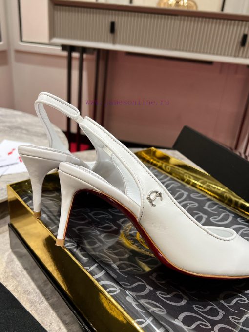 ∙ CL deduction with empty space ∙ ꫛꫀ w ︎ ️This high-heeled shoe is made of black calf leathepjir5qpg - Image 7
