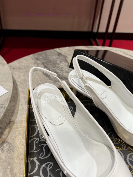 ∙ CL deduction with empty space ∙ ꫛꫀ w ︎ ️This high-heeled shoe is made of black calf leathepjir5qpg - Image 8