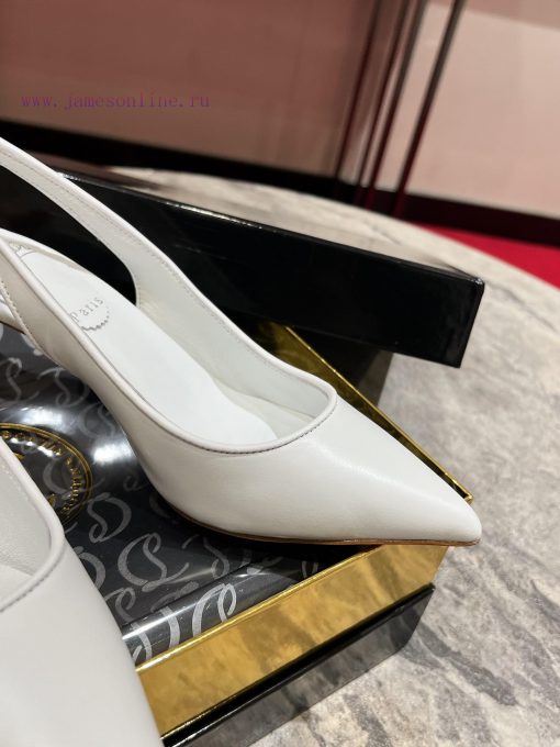 ∙ CL deduction with empty space ∙ ꫛꫀ w ︎ ️This high-heeled shoe is made of black calf leathepjir5qpg - Image 9