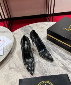 ∙ Mesh full of diamonds ∙ ꫛꫀ w ︎ ️Maison Christian Louboutin is made of white mesh, with an xbw4ieh5