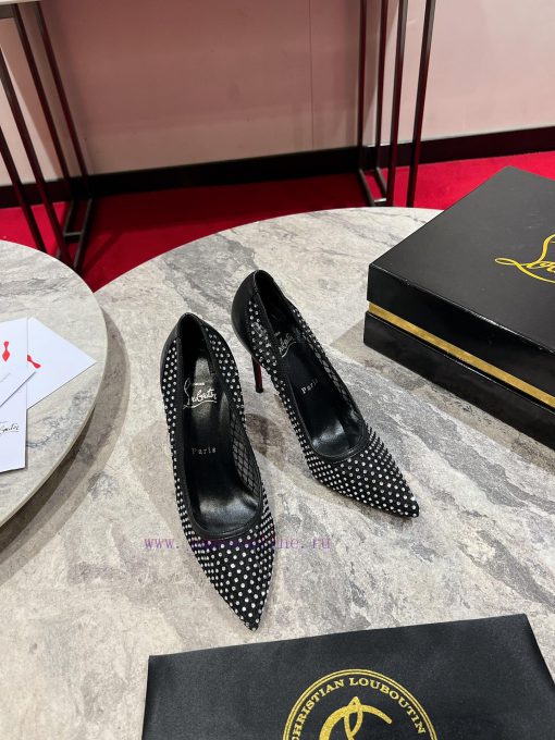 ∙ Mesh full of diamonds ∙ ꫛꫀ w ︎ ️Maison Christian Louboutin is made of white mesh, with an xbw4ieh5 - Image 2