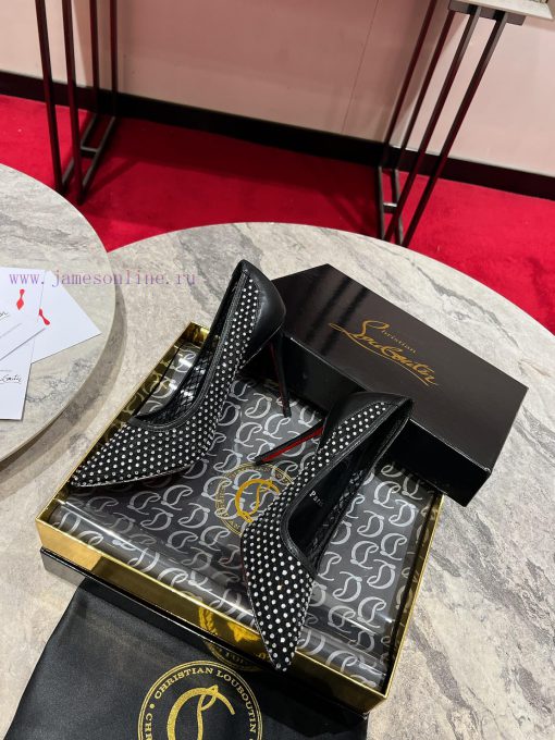 ∙ Mesh full of diamonds ∙ ꫛꫀ w ︎ ️Maison Christian Louboutin is made of white mesh, with an xbw4ieh5 - Image 6