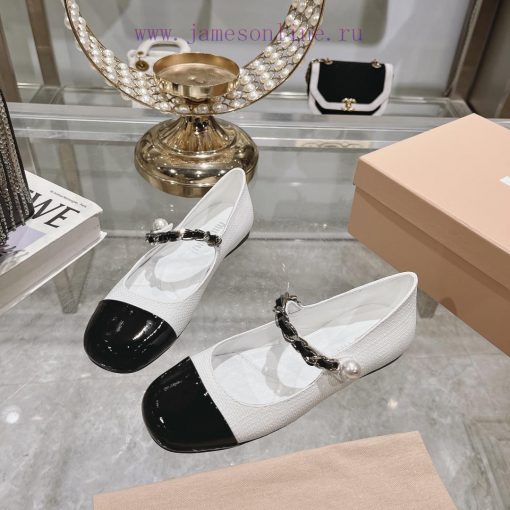 MIUMU 2024 Spring/Summer New Mary Jane Single ShoesThe combination of color blocking and supyuy95vo0 - Image 4