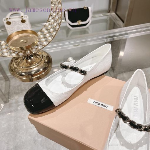 MIUMU 2024 Spring/Summer New Mary Jane Single ShoesThe combination of color blocking and supyuy95vo0 - Image 7