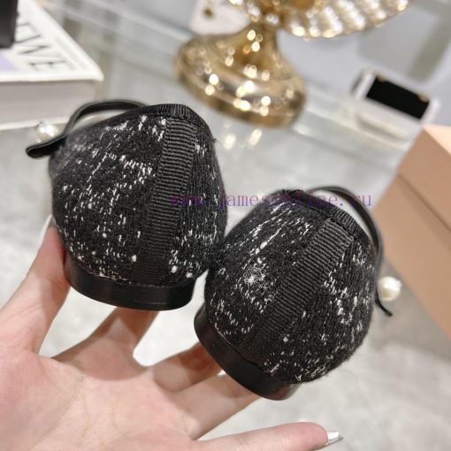 Top tierDior 2024 vs Spring/Summer New CollectionRound toe single shoe with small pearl stral4imkiiq - Image 9