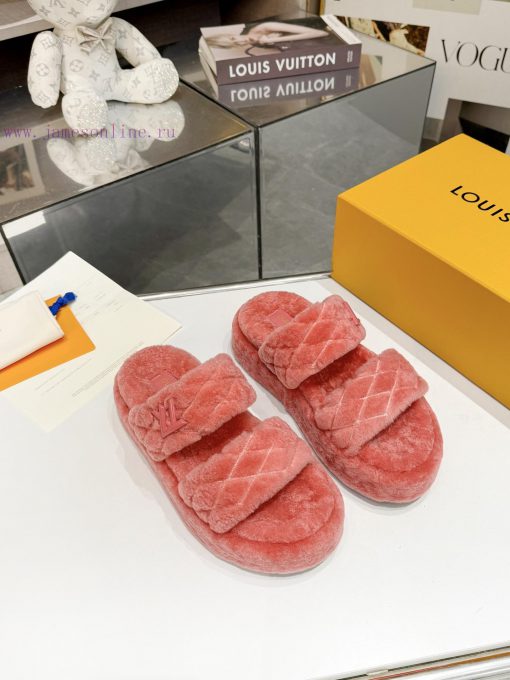Complete set of high-end gift box packagingLoui& Vuitto& 2024Flat bottomed sandals 🦋 ️Detail952sn12h - Image 7