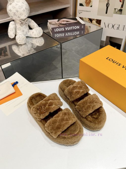 Complete set of high-end gift box packagingLoui& Vuitto& 2024Flat bottomed sandals 🦋 ️Detail1i0xgdfs - Image 10
