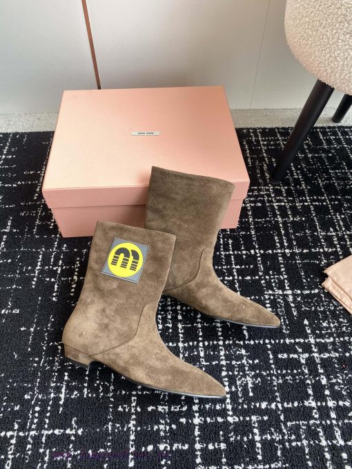 Top qualitymiu miu ss24 new arrival～Miu Home 2024 Autumn/Winter | New Pointed Short BootsThizh4on1a6 - Image 5