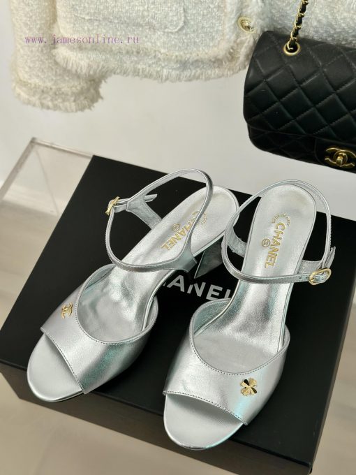 Chanel | Chanel 24P New ProductDouble C thick heel sandals seriesThe shoe upper is made of iuva727ap - Image 3