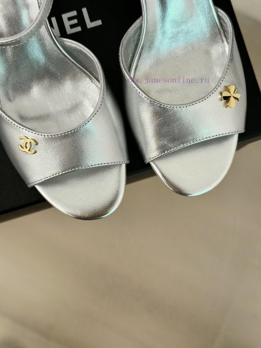 Chanel | Chanel 24P New ProductDouble C thick heel sandals seriesThe shoe upper is made of iuva727ap - Image 8
