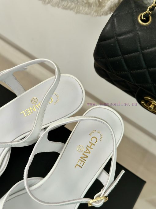Chanel | Chanel 24P New ProductDouble C thick heel sandals seriesThe shoe upper is made of ikklnmcc5 - Image 9