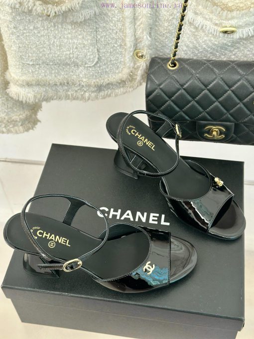 Chanel | Chanel 24P New ProductDouble C thick heel sandals seriesThe shoe upper is made of ioxp42fdm - Image 4
