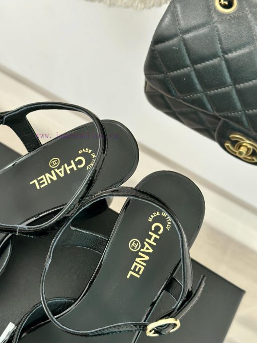 Chanel | Chanel 24P New ProductDouble C thick heel sandals seriesThe shoe upper is made of ioxp42fdm - Image 9