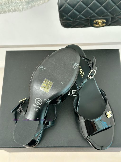 Chanel | Chanel 24P New ProductDouble C thick heel sandals seriesThe shoe upper is made of ioxp42fdm - Image 10