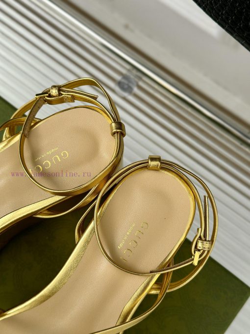 Gucci24S Spring/Summer New Product ShowThick soled chain sandalsG Home is reflecting a sense9bqybhg6 - Image 9
